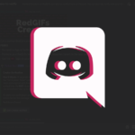 Discord logo over screenshot of RedGIFs Discord server