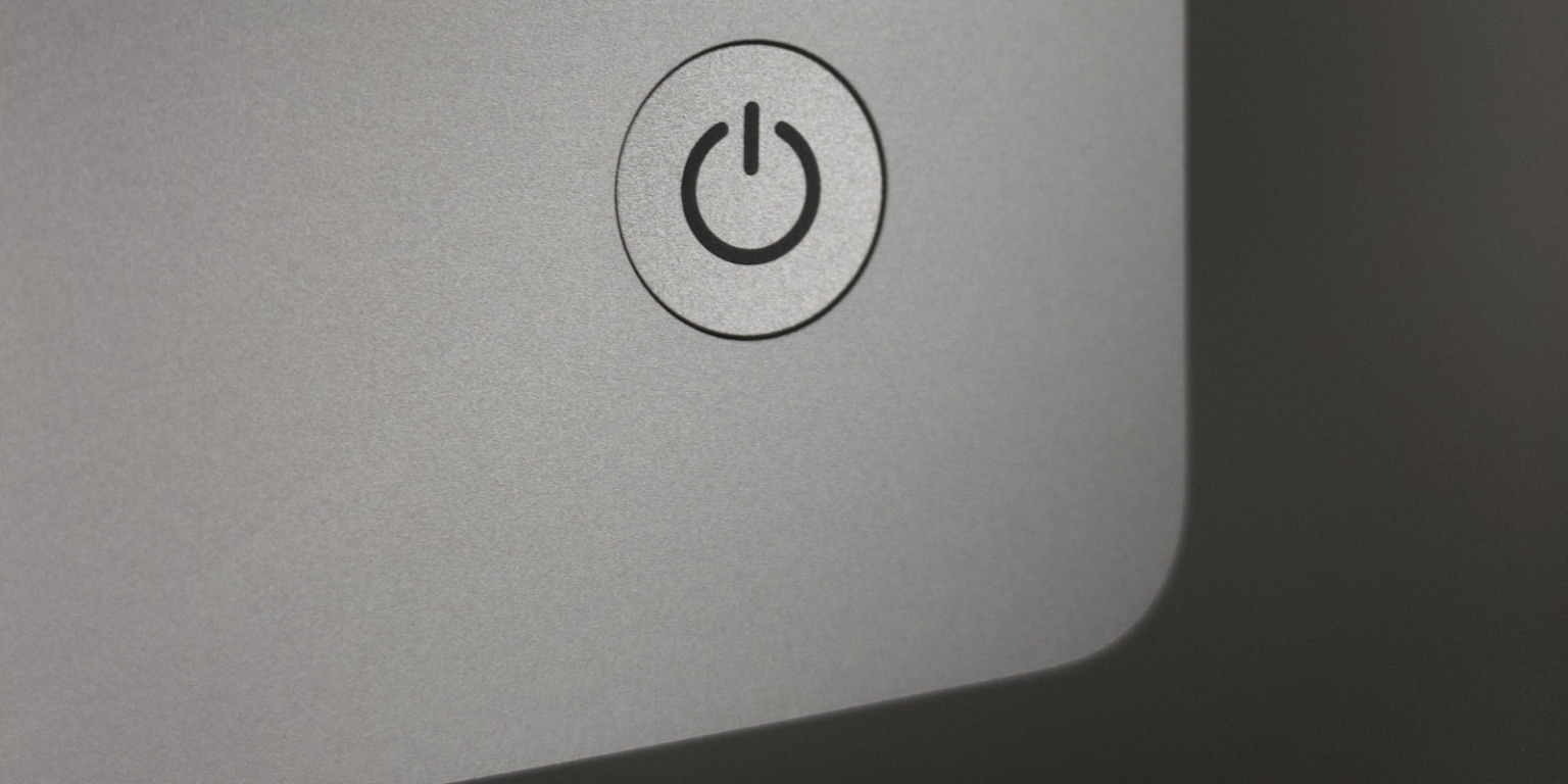 turning it off with the laptop power button