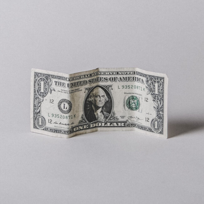 photo of USA dollar bill used in microtransactions