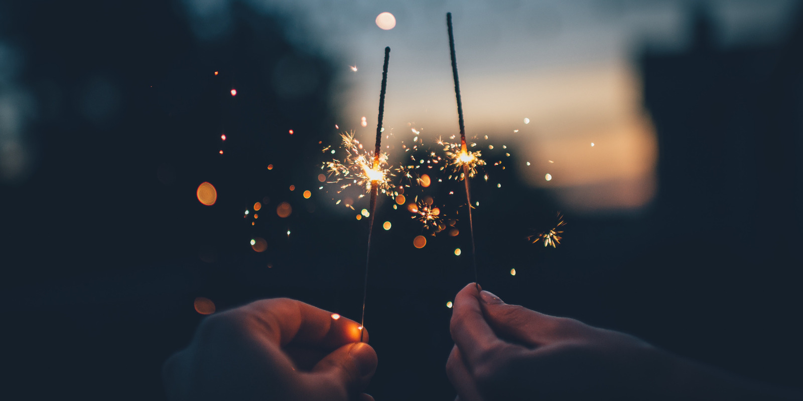 New year sparklers ready to plan the new year