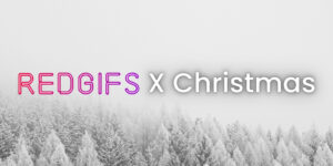 text RedGIFs x Christmas promo banner