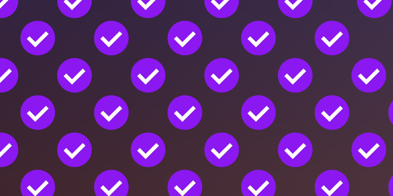 Purple RedGIFs verification checkmark tiled