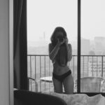 Professional Amateur taking a picture in black and white
