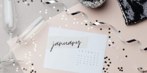 text: january across a calendar recapping the month