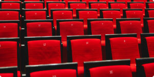 Red cinema seats