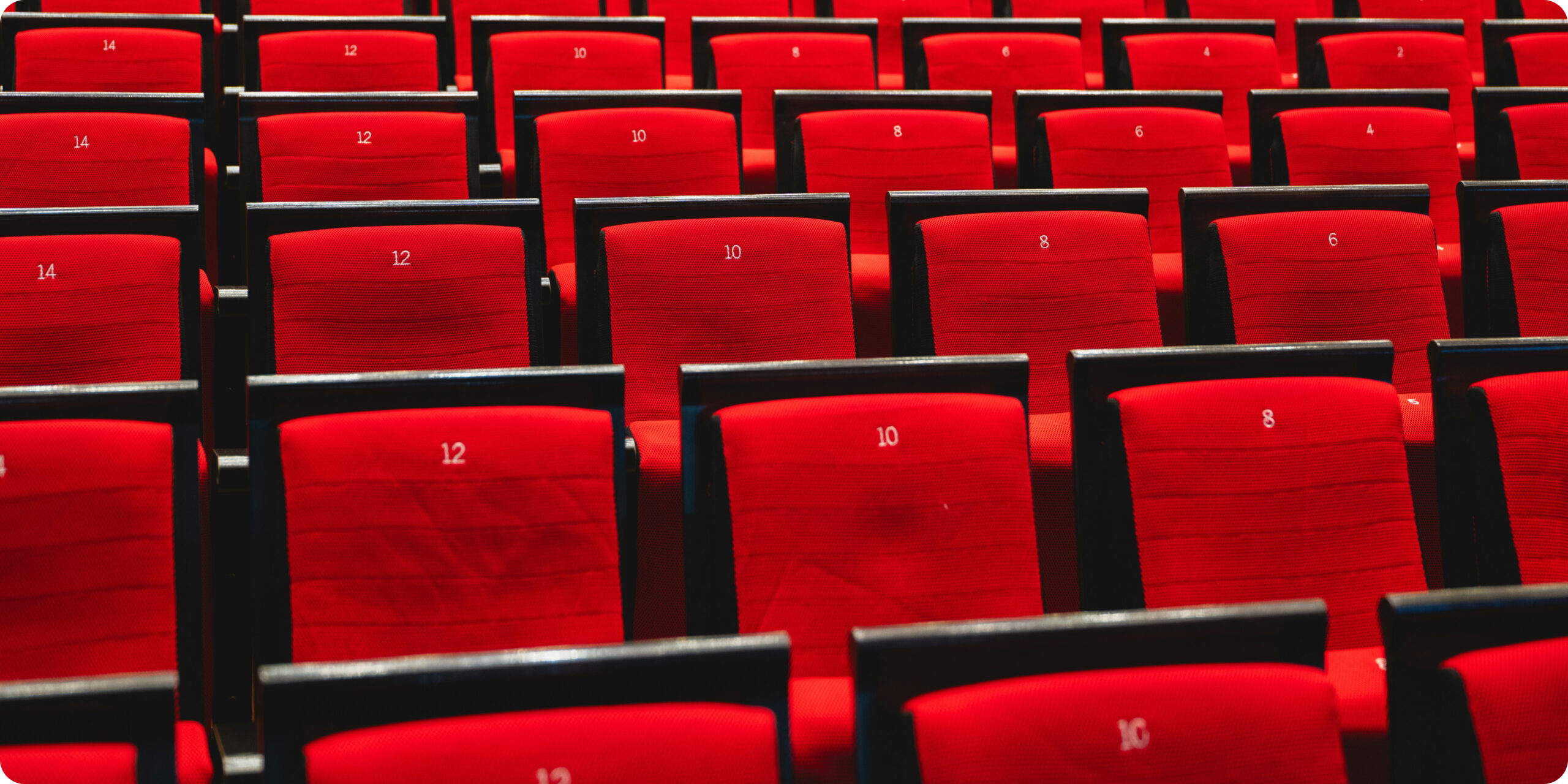 Red cinema seats