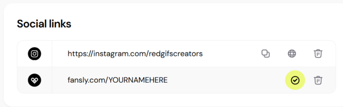 add fansly to profile